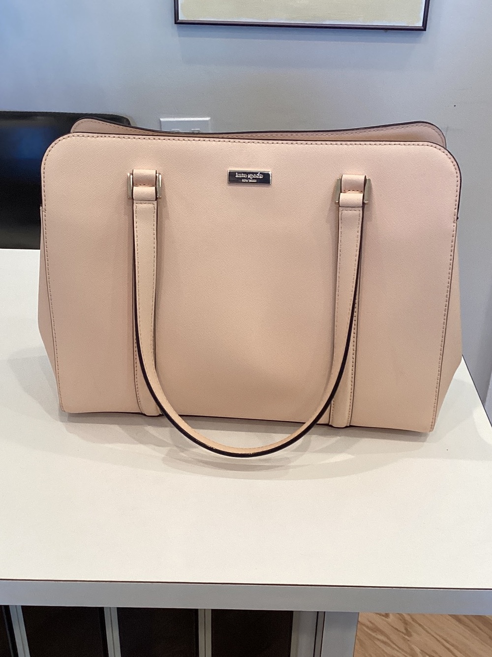 kate spade Pale Blush Structured Leather Tote